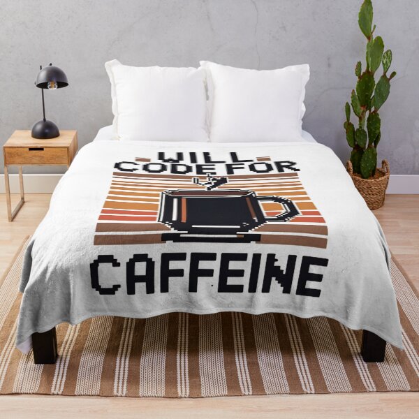 Item preview, Will Code For Caffeine Coding Joke designed and sold by DomTeesHaven.