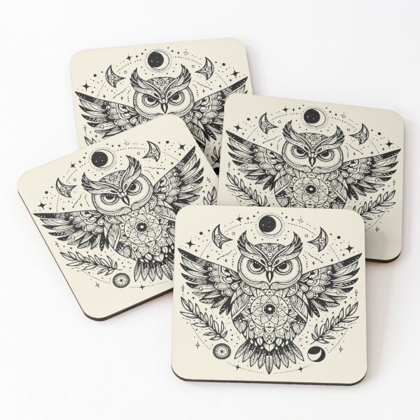 Item preview, Mystical Owl – Celestial Wisdom in Flight designed and sold by Roberta Calabrese.