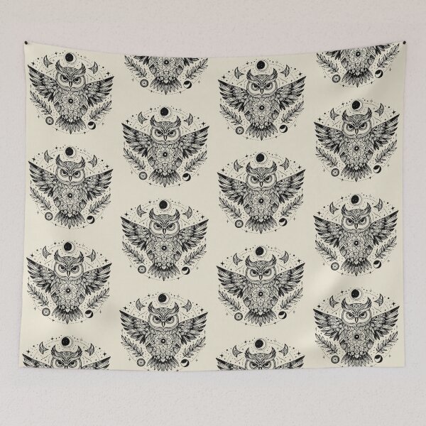 Item preview, Mystical Owl – Celestial Wisdom in Flight designed and sold by Roberta Calabrese.