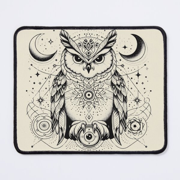 Item preview, Mystical Owl – Celestial Wisdom in Flight designed and sold by Roberta Calabrese.
