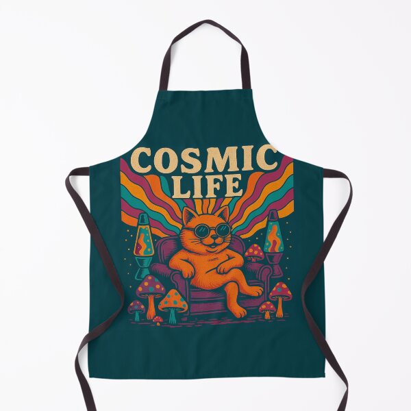 Item preview, Cosmic Life: Groovy Psychedelic Cat Vibes designed and sold by V & I.