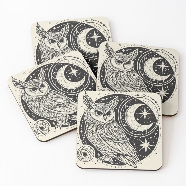 Item preview, Mystical Owl – Celestial Wisdom in Flight designed and sold by Roberta Calabrese.