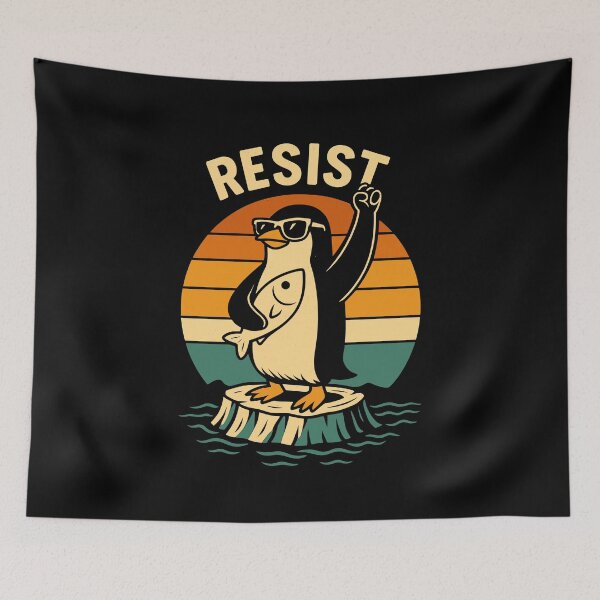 Item preview, Resist Penguin designed and sold by varioarts.