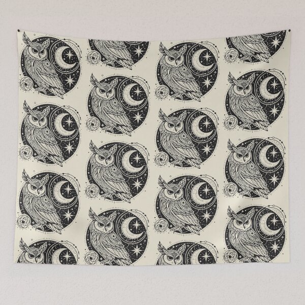 Item preview, Mystical Owl – Celestial Wisdom in Flight designed and sold by Roberta Calabrese.