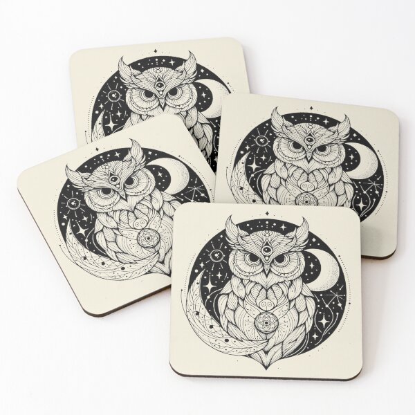 Item preview, Mystical Owl – Celestial Wisdom in Flight designed and sold by Roberta Calabrese.