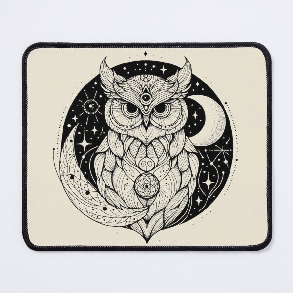 Item preview, Mystical Owl – Celestial Wisdom in Flight designed and sold by Roberta Calabrese.