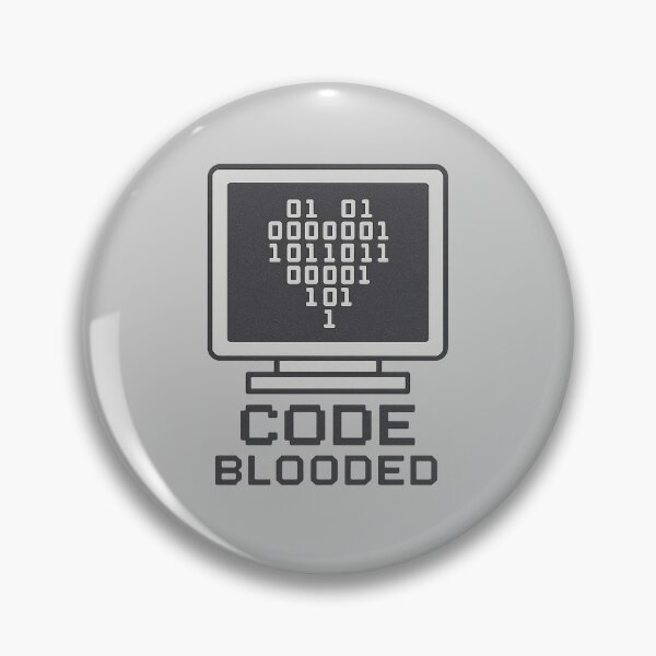Item preview, Code Blooded – Binary Heart Tech Design for Programmers designed and sold by Bratak.