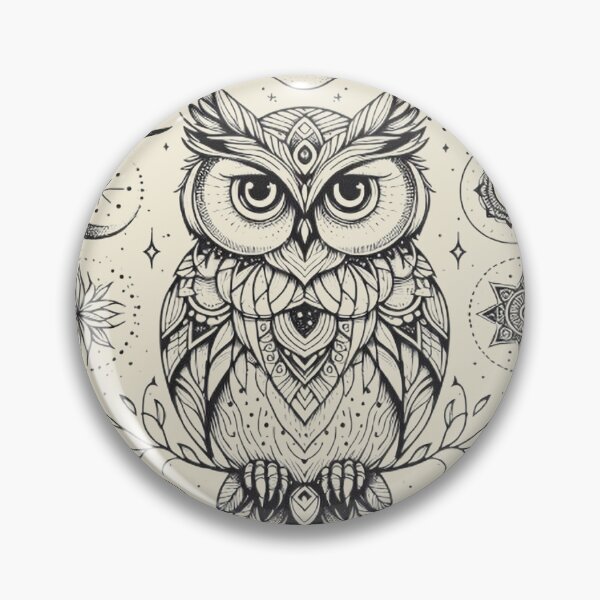 Item preview, Mystical Owl – Celestial Wisdom in Flight designed and sold by Roberta Calabrese.