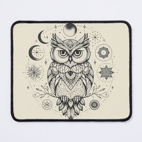 Item preview, Mystical Owl – Celestial Wisdom in Flight designed and sold by Roberta Calabrese.