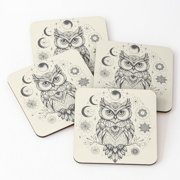 Item preview, Mystical Owl – Celestial Wisdom in Flight designed and sold by Roberta Calabrese.