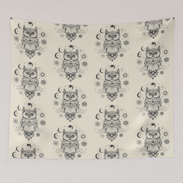 Item preview, Mystical Owl – Celestial Wisdom in Flight designed and sold by Roberta Calabrese.