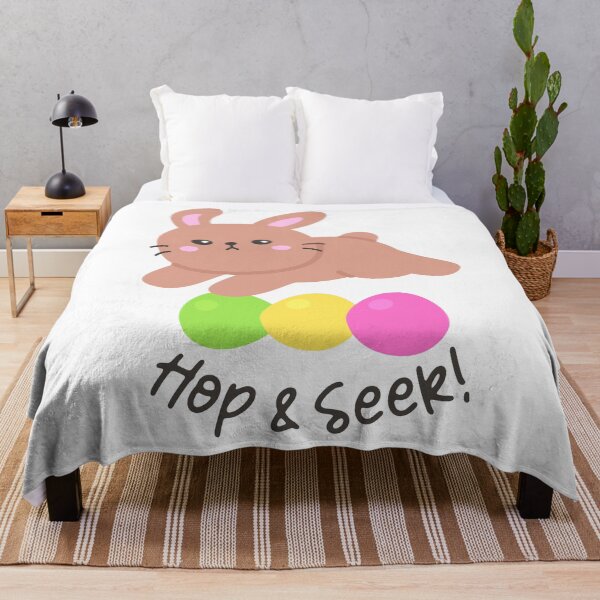 Item preview, Brown Bunny Leaping Over Easter Eggs – Hop & Seek Sticker designed and sold by BubiStudio.
