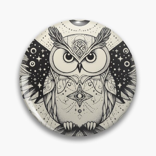 Item preview, Mystical Owl – Celestial Wisdom in Flight designed and sold by Roberta Calabrese.