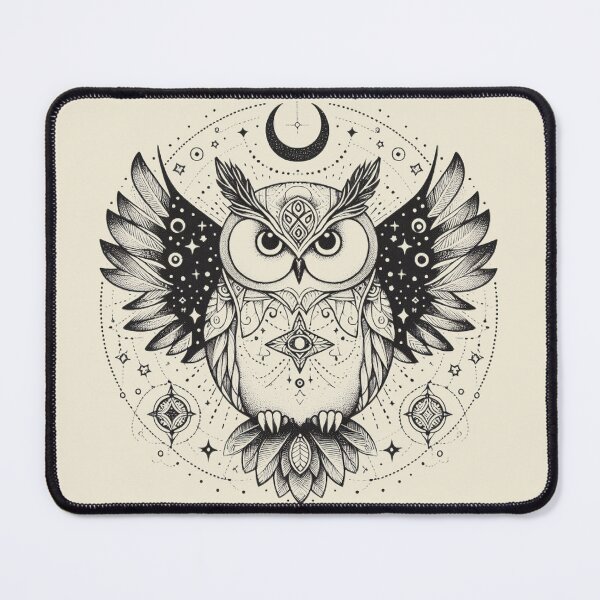 Item preview, Mystical Owl – Celestial Wisdom in Flight designed and sold by Roberta Calabrese.
