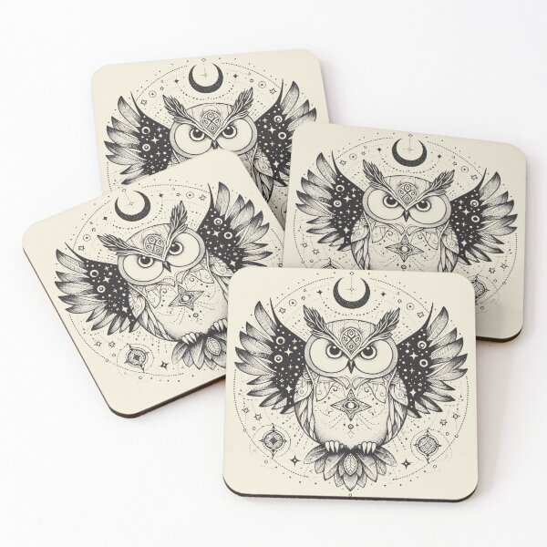 Item preview, Mystical Owl – Celestial Wisdom in Flight designed and sold by Roberta Calabrese.