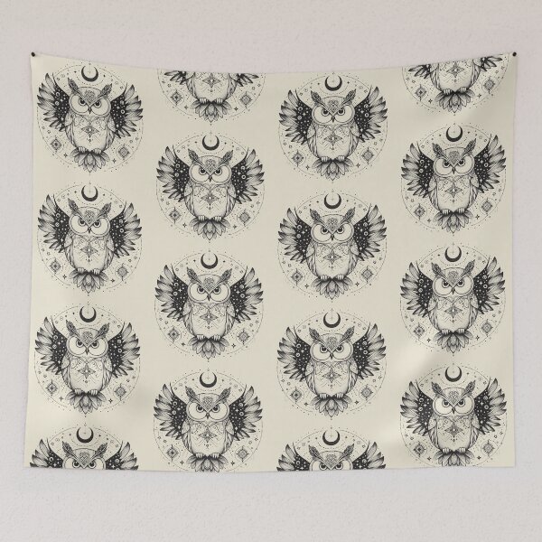 Item preview, Mystical Owl – Celestial Wisdom in Flight designed and sold by Roberta Calabrese.