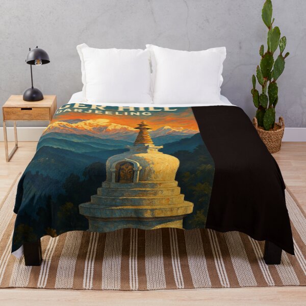 Item preview, Himalayan Sunrise Behind Tiger Hill Stupa, Darjeeling designed and sold by Places On Earth.
