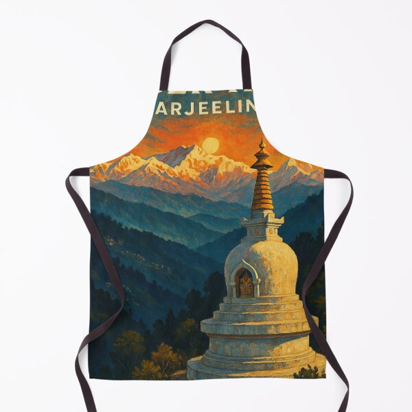 Item preview, Himalayan Sunrise Behind Tiger Hill Stupa, Darjeeling designed and sold by Places On Earth.