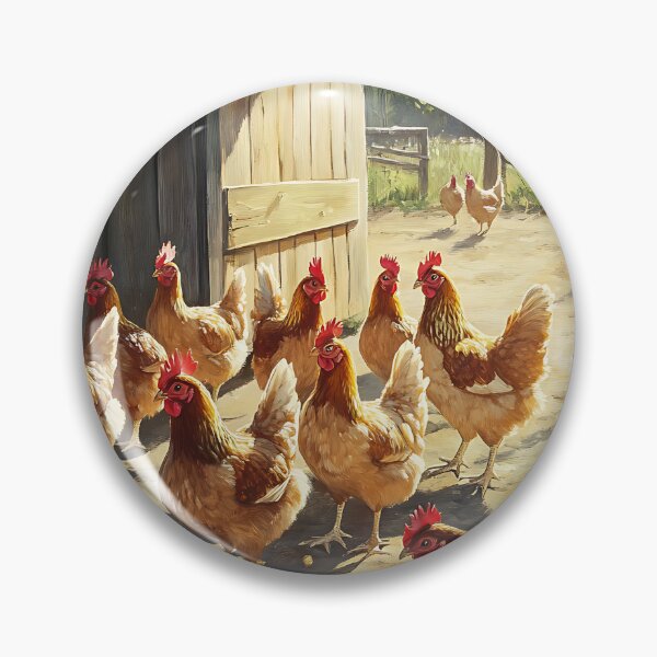 Item preview, Farmcore Aesthetic: Chickens Pecking Corn designed and sold by bapupa.