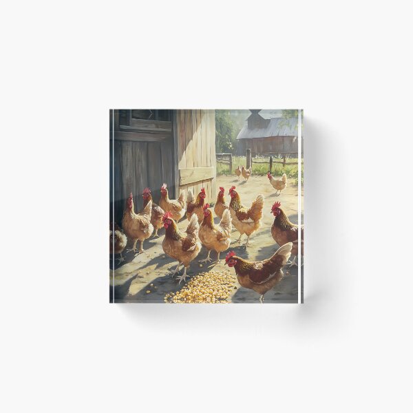 Item preview, Farmcore Aesthetic: Chickens Pecking Corn designed and sold by bapupa.