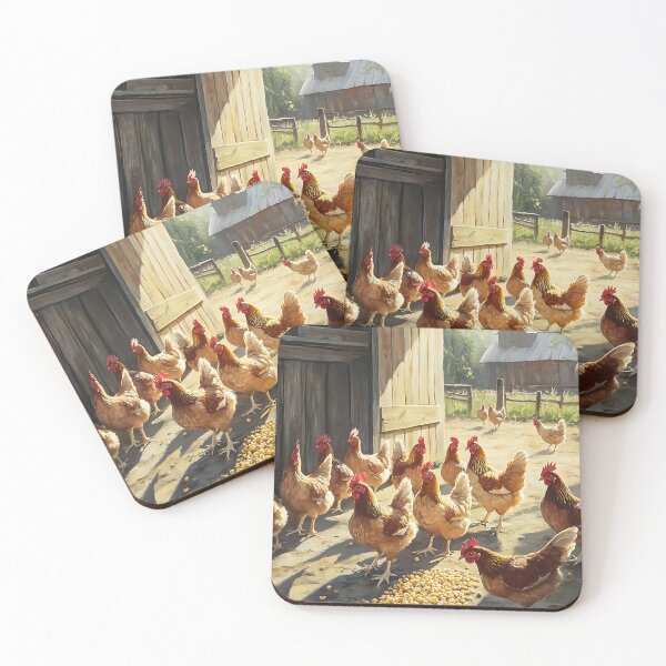 Item preview, Farmcore Aesthetic: Chickens Pecking Corn designed and sold by bapupa.