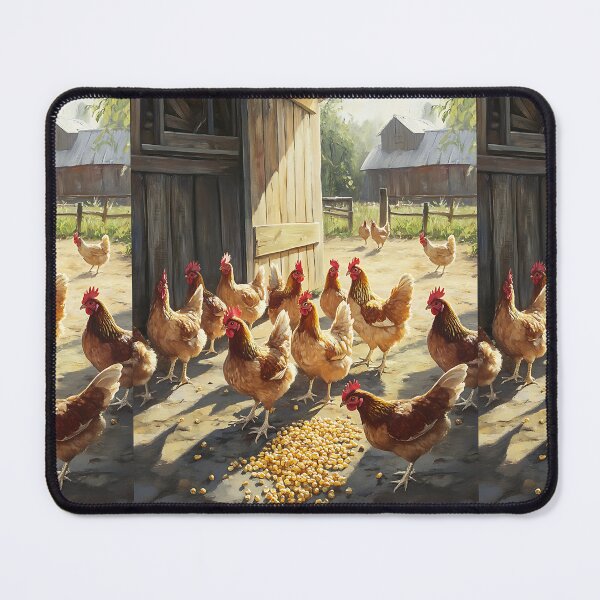 Item preview, Farmcore Aesthetic: Chickens Pecking Corn designed and sold by bapupa.