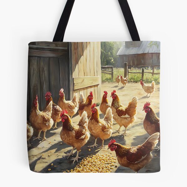 Item preview, Farmcore Aesthetic: Chickens Pecking Corn designed and sold by bapupa.