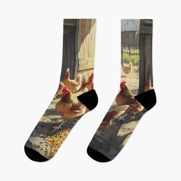 Item preview, Farmcore Aesthetic: Chickens Pecking Corn designed and sold by bapupa.