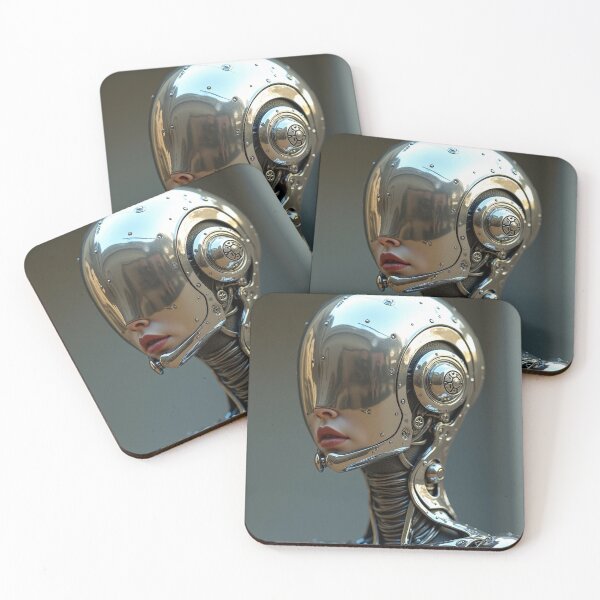 Item preview, Alius - Cyborg - Feminin Erotic Robot - Chrome - Futuristic - 2 designed and sold by SentientGallery.