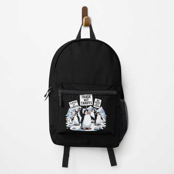 Item preview, Penguins Protest Against Tariffs Funny Penguin Tariff designed and sold by AniArtPL.