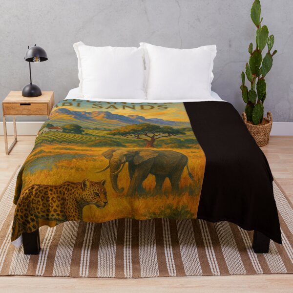 Item preview, Leopard and Elephant Roaming South African Winelands designed and sold by Places On Earth.