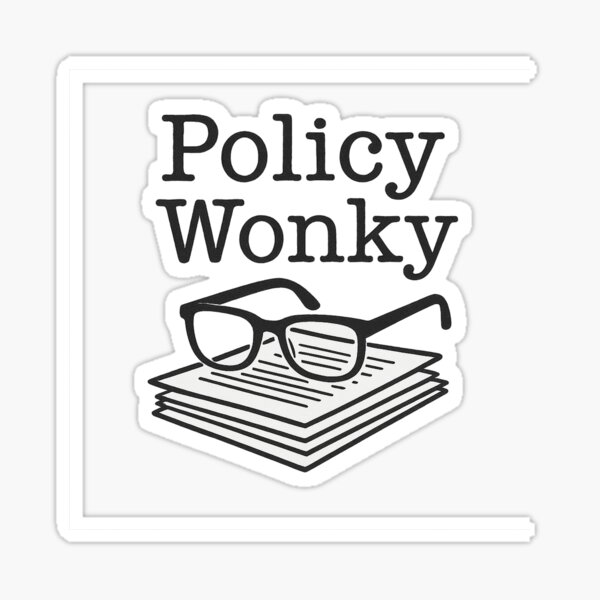 Item preview, Politics Wonky – Nerdy Politics Stack with Typewriter Font designed and sold by Bratak.