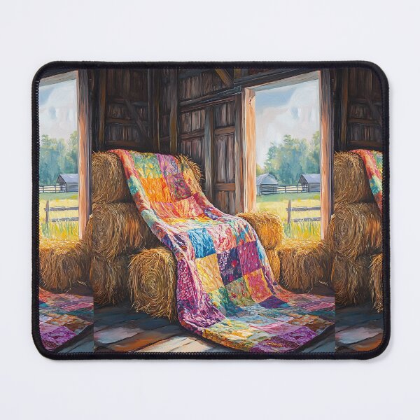 Item preview, Farmcore Aesthetic: Patchwork Quilt Hay Bale designed and sold by bapupa.