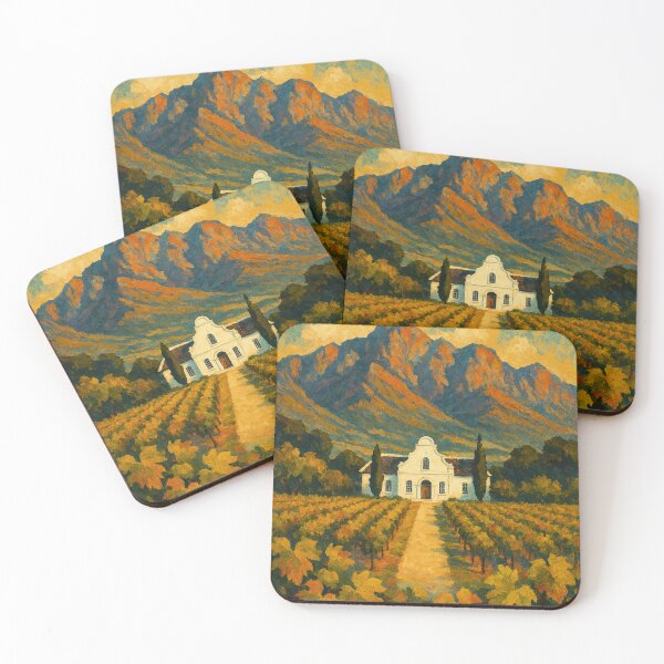 Item preview, Franschhoek Vineyard with Cape Dutch Homestead designed and sold by Places On Earth.