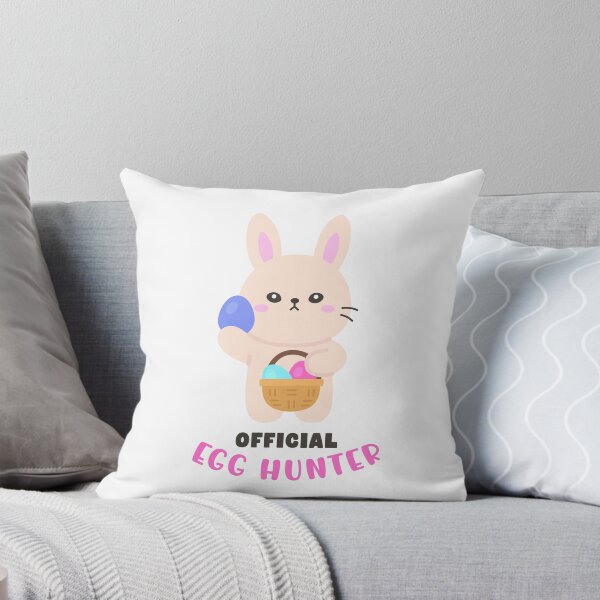 Item preview, Easter Bunny with Basket and Colorful Eggs – Official Egg Hunter Sticker designed and sold by BubiStudio.