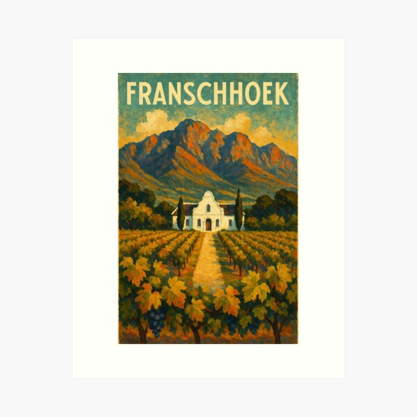 Item preview, Franschhoek Vineyard with Cape Dutch Homestead designed and sold by placesonearth.
