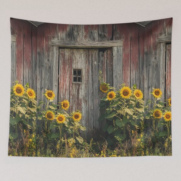 Item preview, Farmcore Aesthetic: Sunflowers at the Barn Door designed and sold by bapupa.