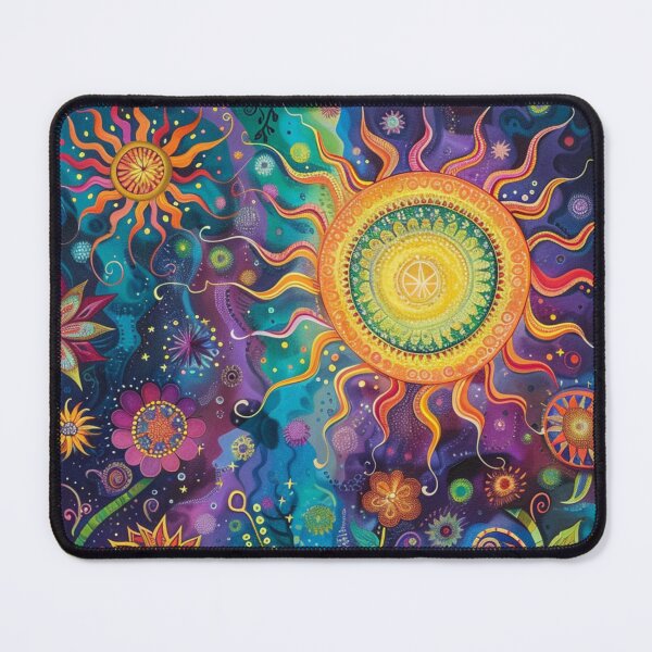 Item preview, Psychedelic Trippy Hippy Algeapunk Illustration designed and sold by GrinGalore.
