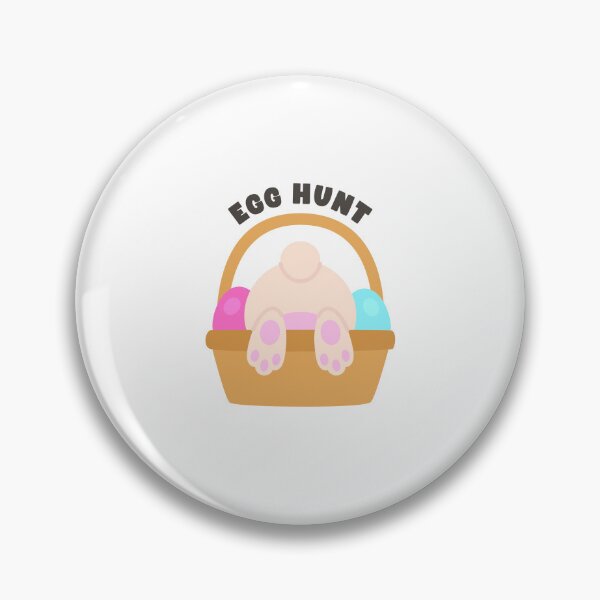 Item preview, Bunny Bottom Sticking Out of Basket – Funny Easter Egg Hunt Sticker designed and sold by BubiStudio.