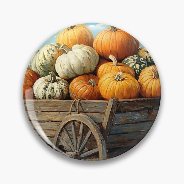 Item preview, Farmcore Aesthetic: Autumn Pumpkin Wagon designed and sold by bapupa.