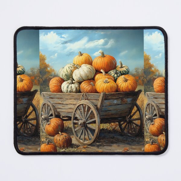Item preview, Farmcore Aesthetic: Autumn Pumpkin Wagon designed and sold by bapupa.