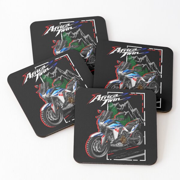 Item preview, Honda CRF1100L Africa Twin 2024 (Pearl Glare White & Blue Metallic Tricolor) for Motorcycle Riders designed and sold by MotoApparelHub.
