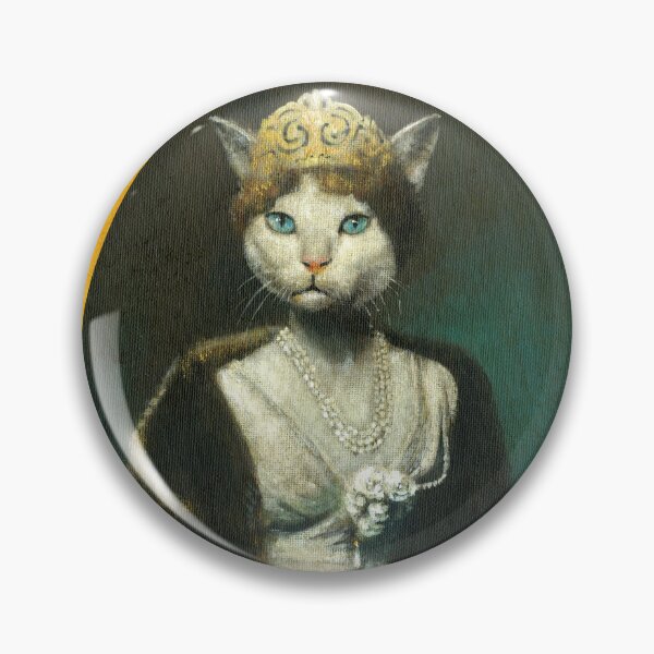 Item preview, Glamorous Cat Lady On Gold designed and sold by mictomart.