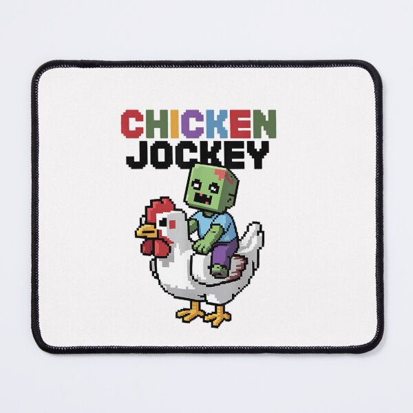 Item preview, Funny chicken jockey-Zombie Pixel- Art Zombie Gamer designed and sold by BornBorn.