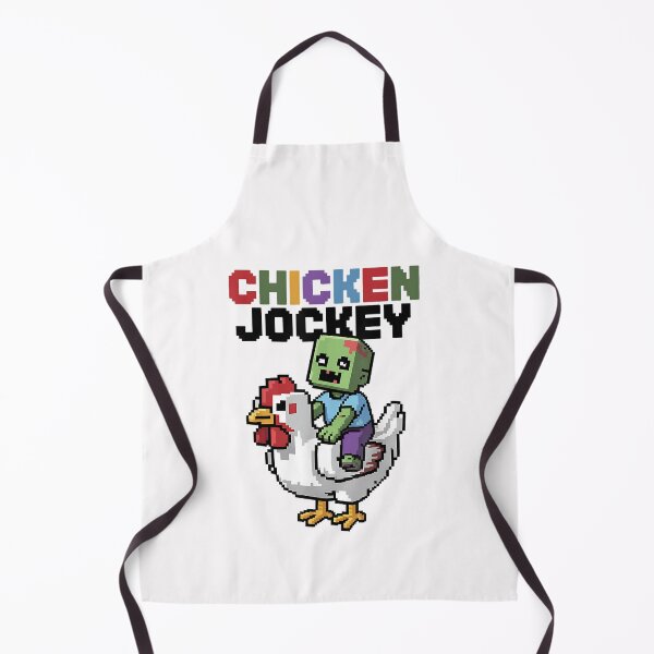 Item preview, Funny chicken jockey-Zombie Pixel- Art Zombie Gamer designed and sold by BornBorn.