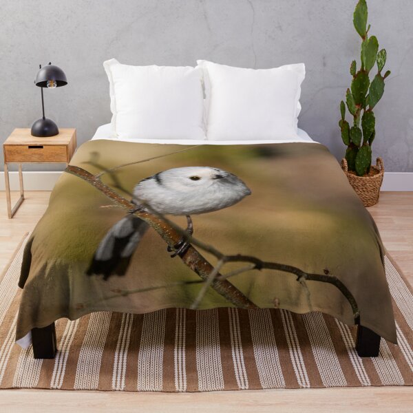 Item preview, Long-tailed tit on yellow ocher designed and sold by Jouko Lehto Photography.