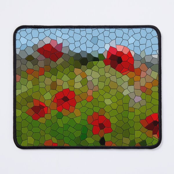 Item preview, Amapolas en mosaico en un jardín campestre designed and sold by The-Inner-Light.