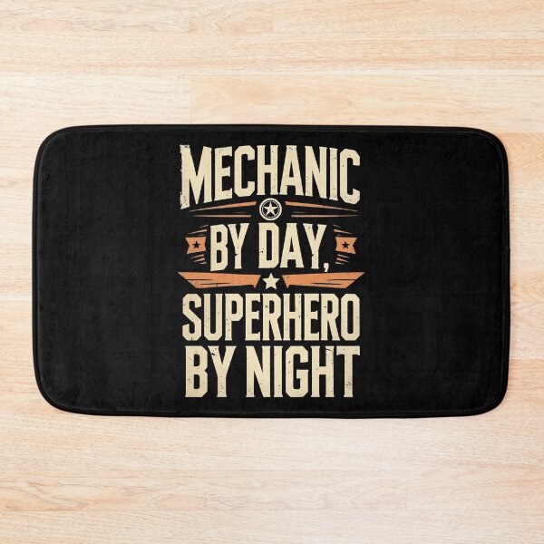 Item preview, Mechanic By Day, Superhero By Night Auto Mechanic Joke designed and sold by DomTeesHaven.