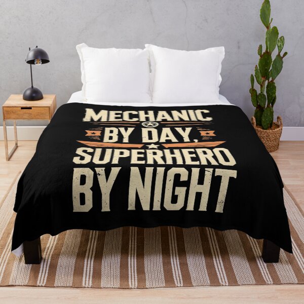 Item preview, Mechanic By Day, Superhero By Night Auto Mechanic Joke designed and sold by DomTeesHaven.