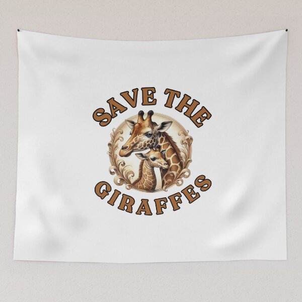 Item preview, Save The Giraffes - Fading Silhouettes Against the Sun designed and sold by Endangered Species Heroes.